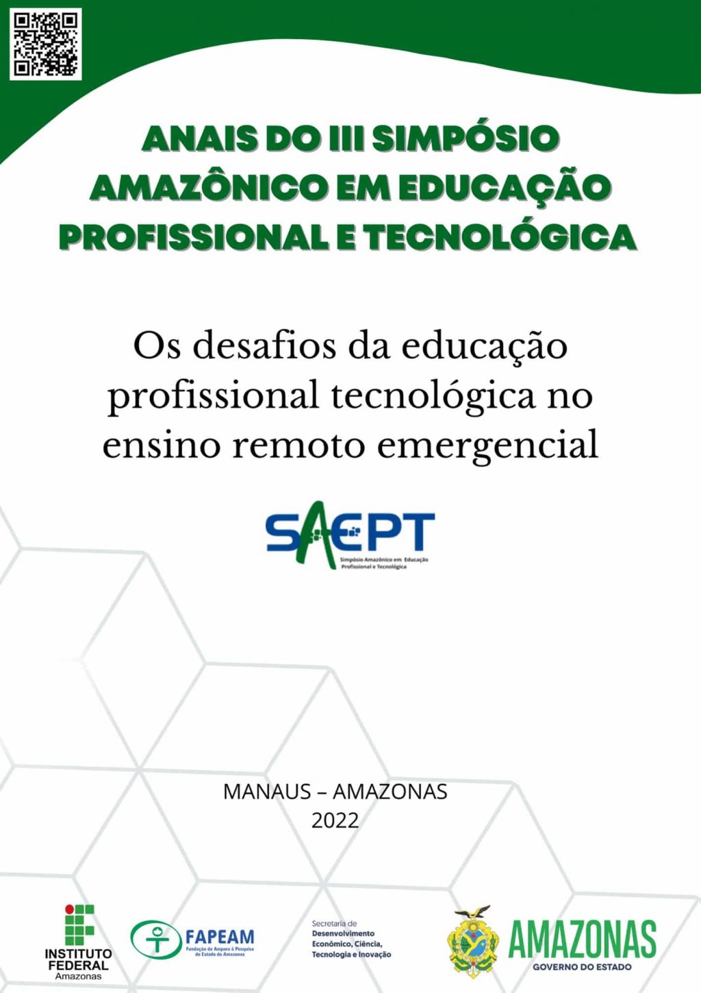 Anais dos III Simpósio Amazônico em Educação Profissional e Tecnológica